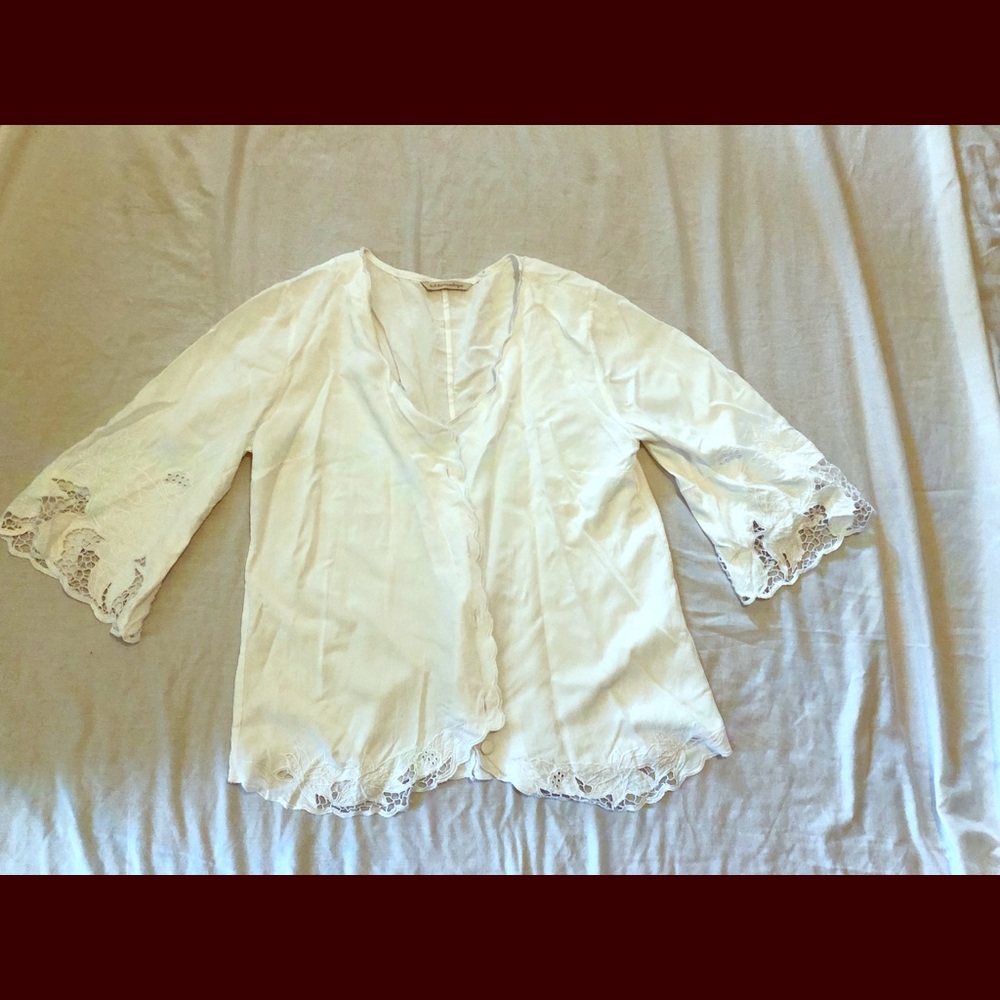 White blouse, Soft Surroundings, size M